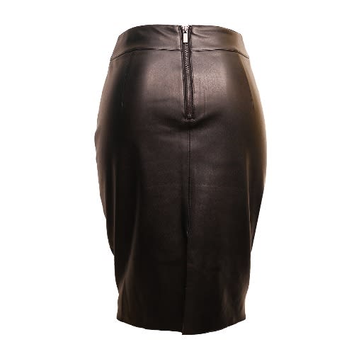 Ladies Leather Skirts - Black