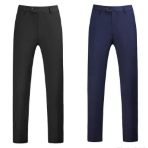 Smart Suit Trouser For Men- Black & Blue- 2pcs