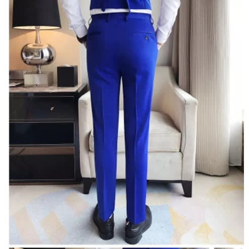 Smart Suit Trouser For Men- Royal Blue
