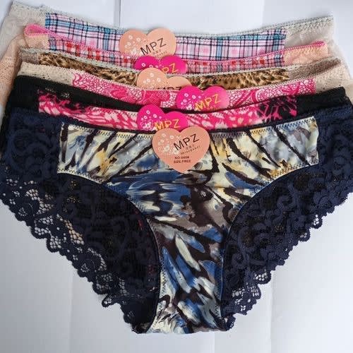 Panties For Ladies With Back Lace 6 Pieces