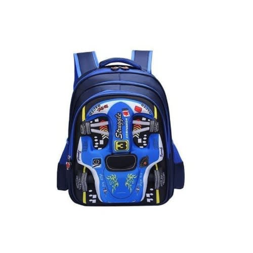 Children's School Bag-3D Embossed Cartoon Character-28cm*16cm*38cm-Blue