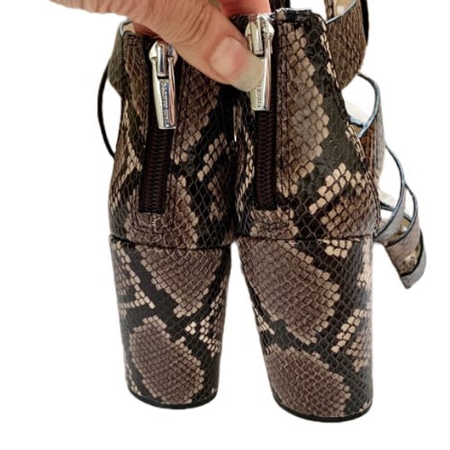 Phandras Snakeskin Lace-up Sandal
