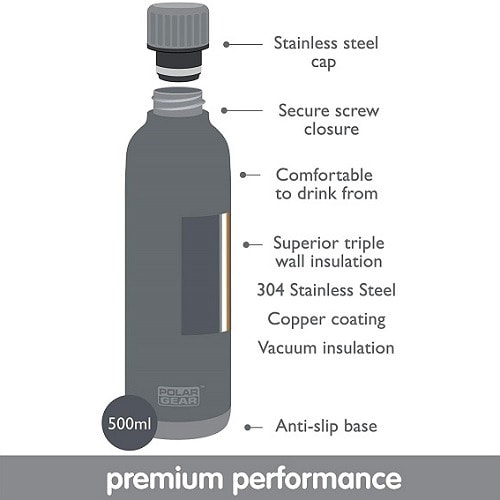 Insulated Water Bottle Hot And Cold - 500ml