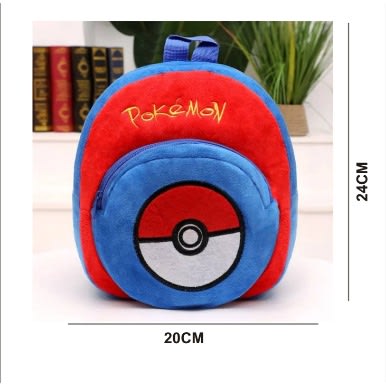 Cute Toddler Pokemon Cartoon Plush Kids Bag For 1-3 Years