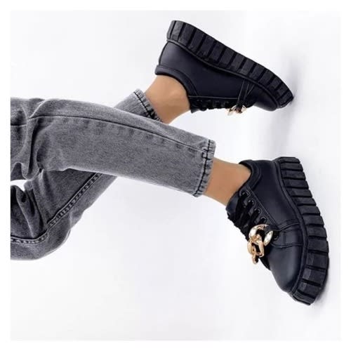 New Female Fashionable Sneakers - Black