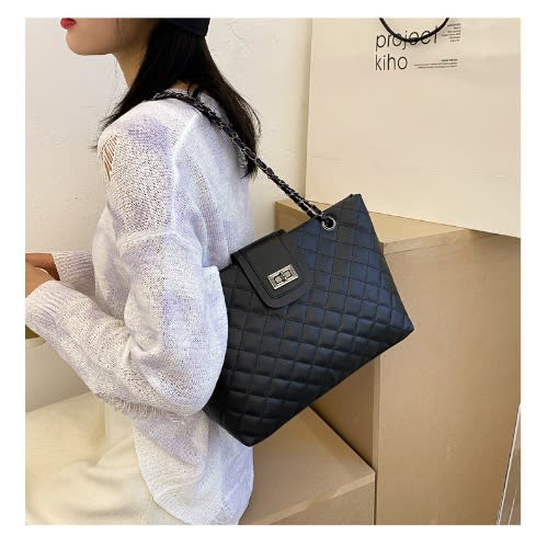 Leather Ladies Crossbody Hand Bag - Black