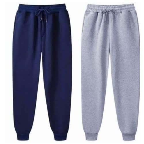 Men 2in 1 Joggers - Blue And Grey