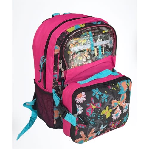 Backpack With Lunch Bag And Stationaries