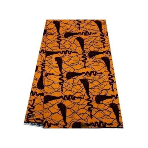 Ankara African Print Wrapper Fabric - Multicolored - 6 Yards