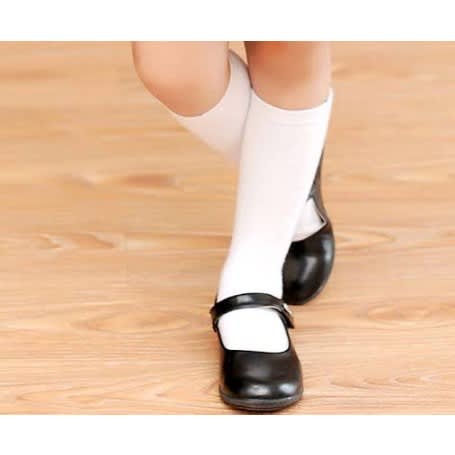 Set Of 12 Kids White Socks