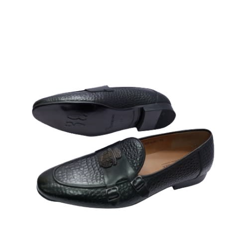 Ostrich Partnered Shoe - Black
