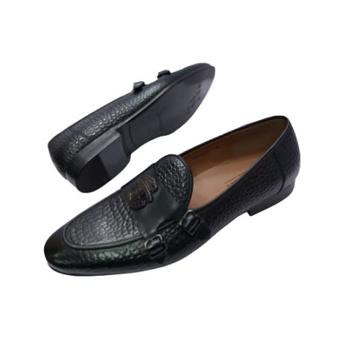 Ostrich Partnered Shoe - Black