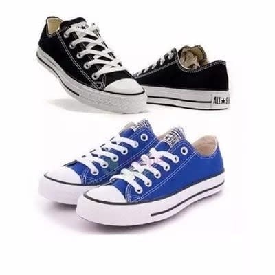 2 In 1 All Star Sneakers - Black And Blue