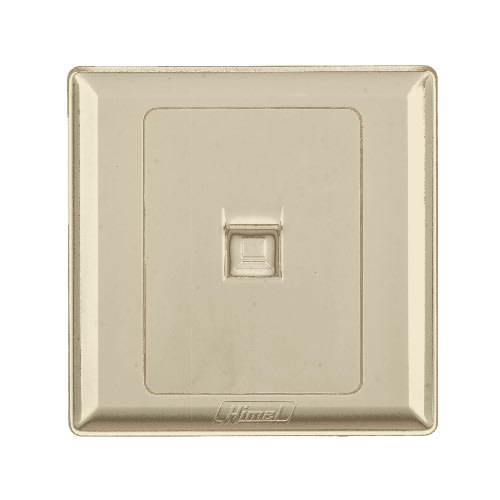 Himel Data Socket- Advanced Series- 1 Gang -Rj45 - 8-pin - HWDA1DSG-Gold