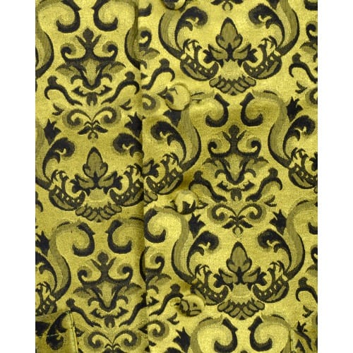Classic Patterned Waistcoat - Lemon & Black