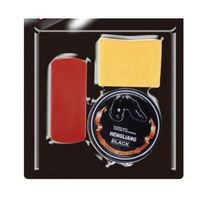 Black Shoe Polish Set