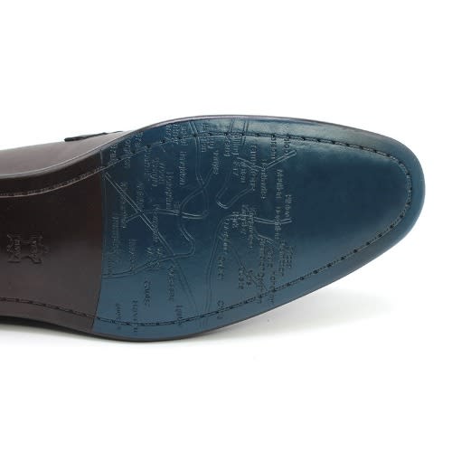 Men Leather Slip On Loafer Shoe - Brown