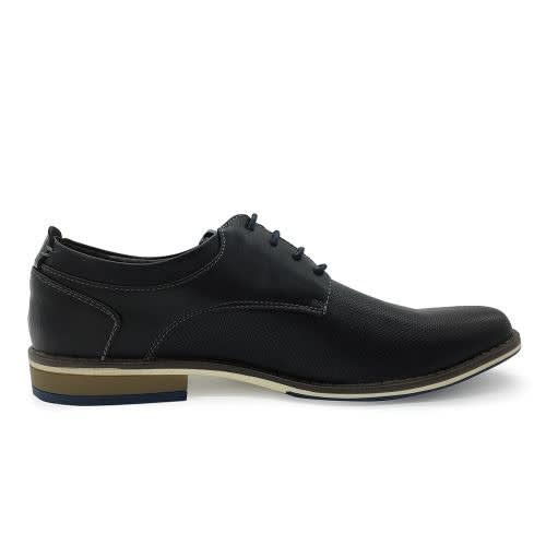 Casual Men's Pu Leather Shoes - Black