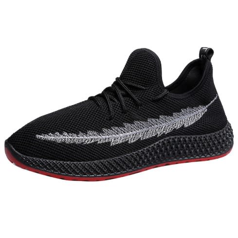 Men's Sneaker Shoes - Black(red Sole)