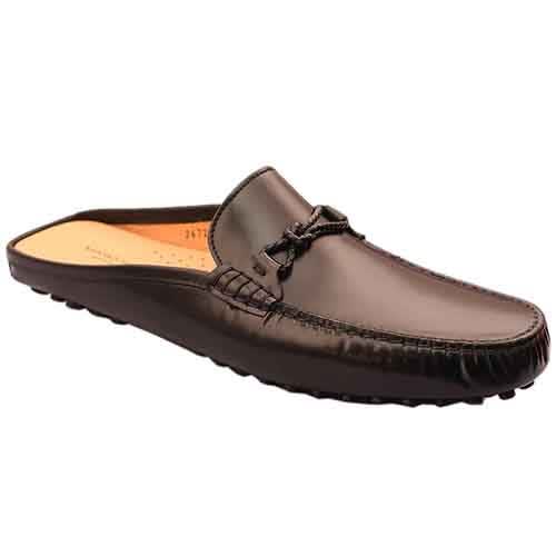 Calfskin Black Half Loafers