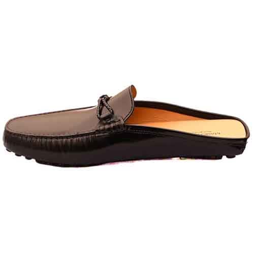 Calfskin Black Half Loafers