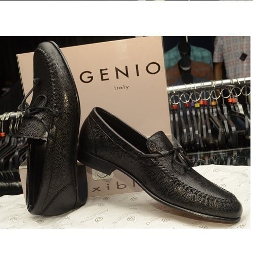 Men's Leather Shoe - Black