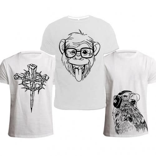 Top 3 White Picks Tshirt Bundle - White