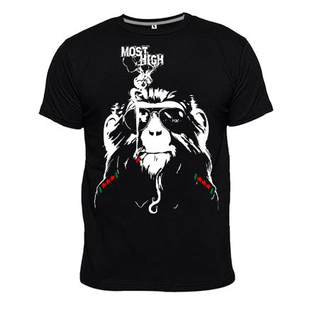 Most High Print T-Shirt - Black