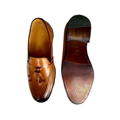 Brown Coporate Loafers with Tassels