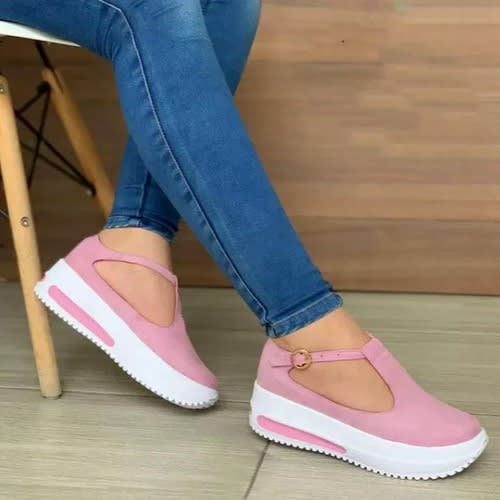 Ladies' Suede Footwear - Pink