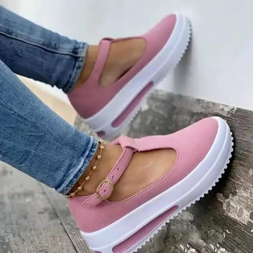 Ladies' Suede Footwear - Pink