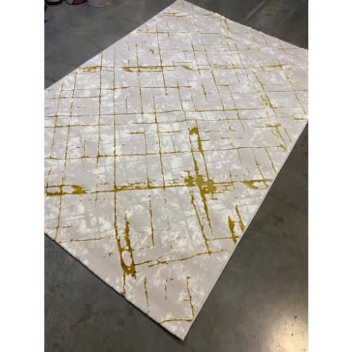 Retro Pattern Center Turkish Rug -4ft By 6ft -Multicolour