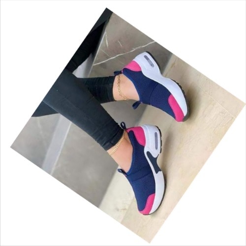 Sneakers- Blue & Pink