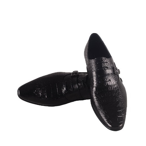 Men’s Leather Shoe Lace Up/Buckle - Black