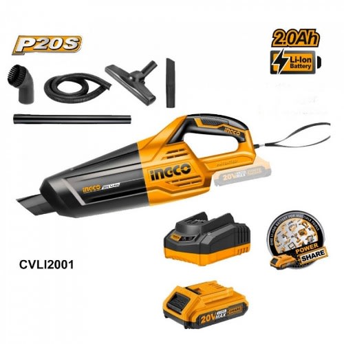 Ingco 20v Lithium-ion Cordless Vacuum Cleaner-cvli2001
