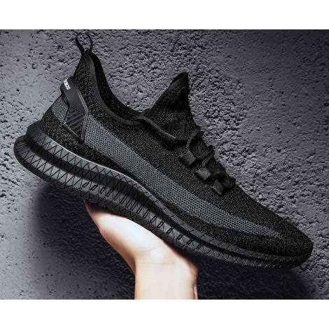 Unisex Light Weight Sports Sneakers - Black