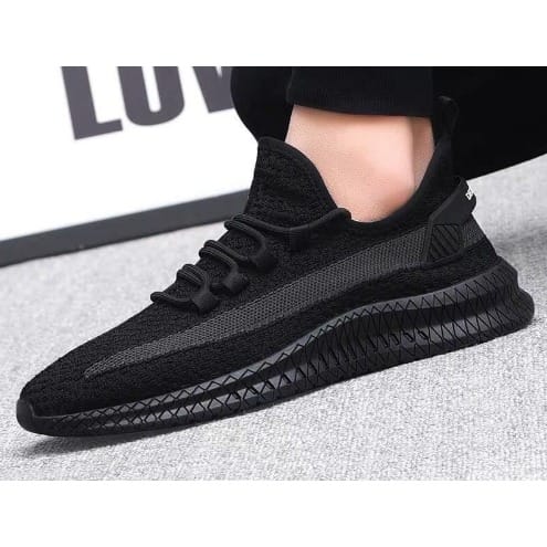 Unisex Light Weight Sports Sneakers - Black
