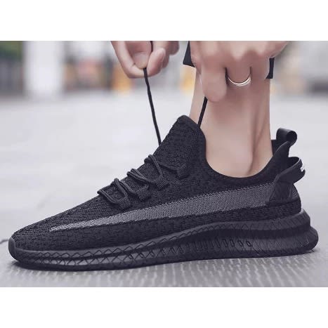 Unisex Light Weight Sports Sneakers - Black