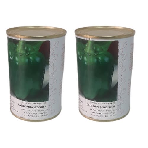 California Wonder Sweet Bell Pepper Seeds - 100 Grams - 2 Tins