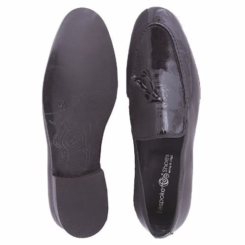Black Patent Leather With Tassel