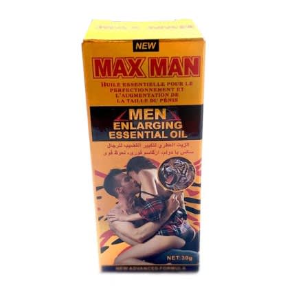 Max Man Penis Enlargement & Enhancement Essential Oil - 30ml (yellow Pack)