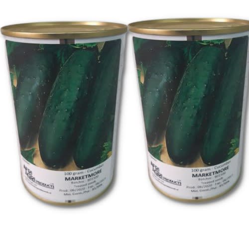 Marketmore Cucumber Seeds - 100 Grams - 2 Tins