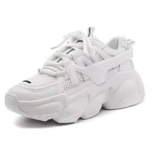 Ladies Rugged Vulcanized Sneakers - White