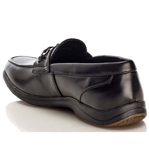 Mens Leather Boat Shoes with Metal Bit