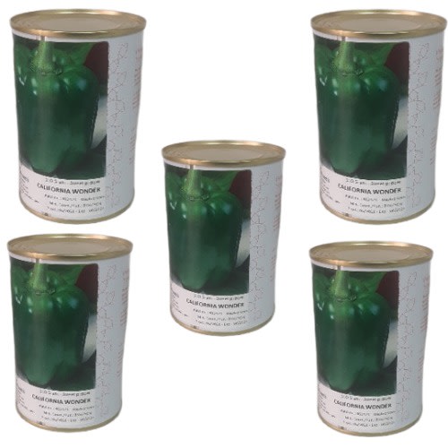 California Wonder Sweet Bell Pepper Seeds - 100 Grams - 5 Tins