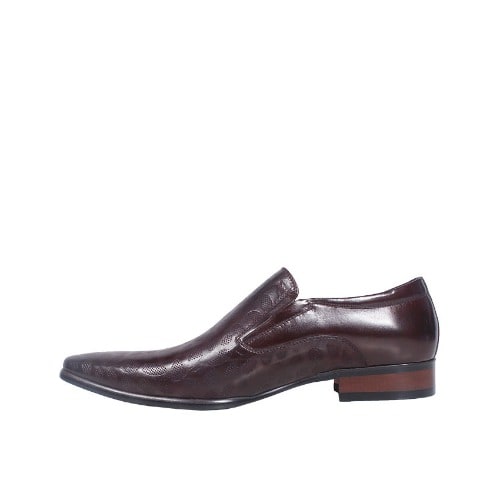Leather Slip-on Shoe - MSH-3593 - Brown
