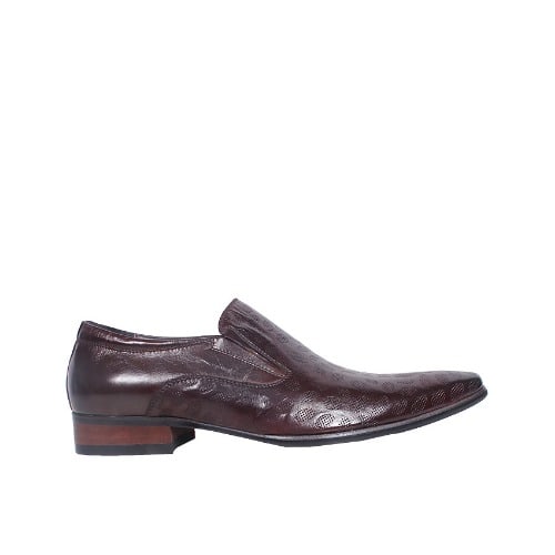 Leather Slip-on Shoe - MSH-3593 - Brown