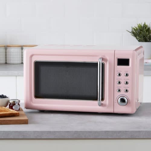 Dulem Retro Pink Digital Microwave - 20L - 800W