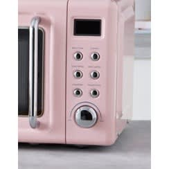 Dulem Retro Pink Digital Microwave - 20L - 800W