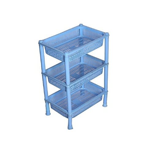 3 Tiers Plastic Trolley